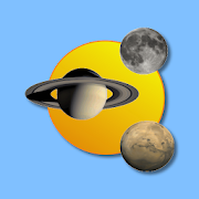 Sun, moon and planets icon